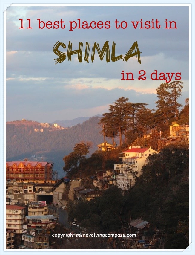 Places to visit in Shimla in 2 days