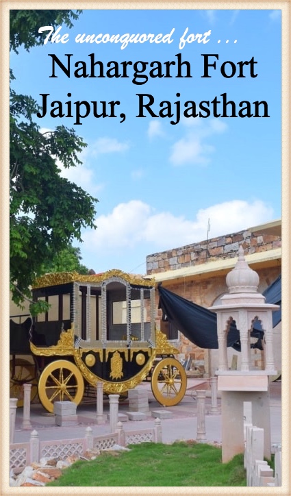 The unconquored fort of Nahargarh in Jaipur Rajasthan