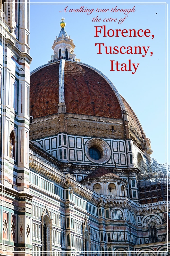 A walking tour through the heart of Florence in Tuscany, Italy including the walk to Dumos