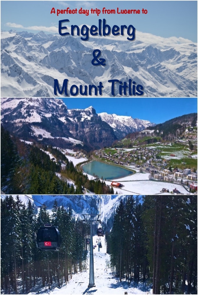 A day trip from Lucerne to Engelberg and Mount Titlis. An endeavor with snow at the top of Mount Titlis including cliff walk, glacier cave walk and cable car ride
