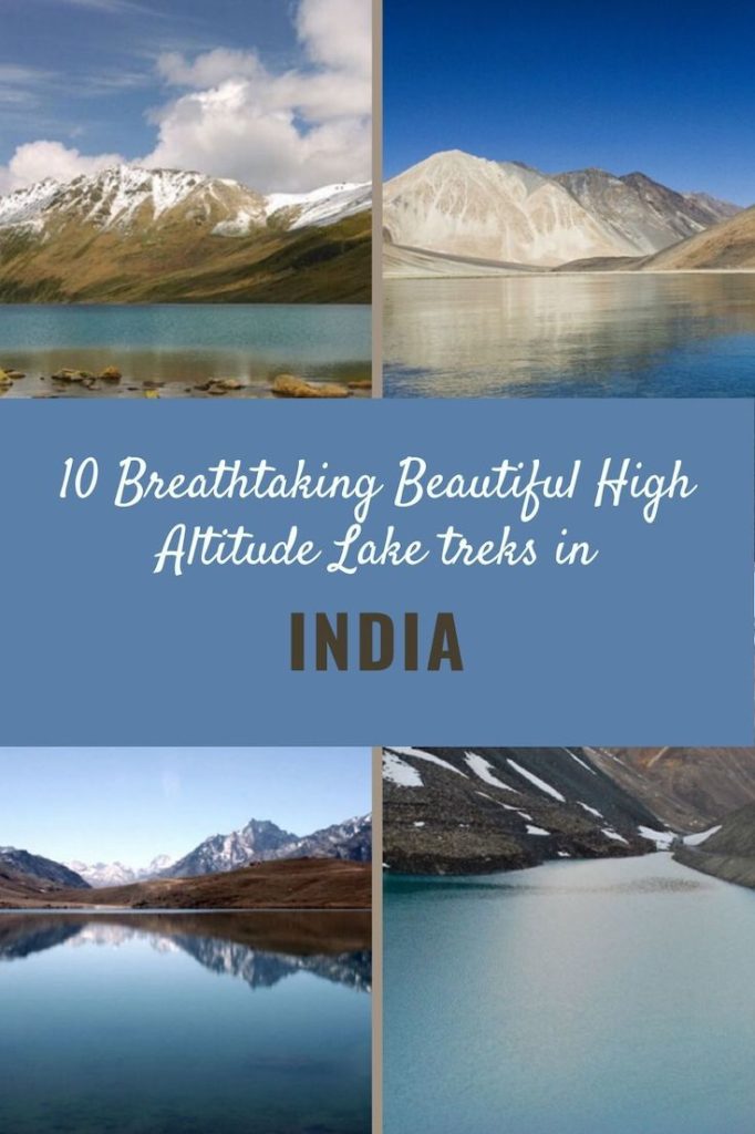10 high attitude lake treks in India | beautiful lakes of India | Gurudogmar Lake, Sikkim, Pangong Tso Lake, Tso Moriri, Chandratal Lake Himachal, Gangabal Lake, Suraj Tal Lake, Tso Kar Lake, Tsomgo Lake Sikkim, Kedal Tal Lake Uttarakhand, Roopkund Lake Uttarakhand | Himalaya lake trek