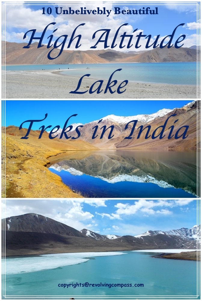 10 high attitude lake treks in India | beautiful lakes of India | Gurudogmar Lake, Sikkim, Pangong Tso Lake, Tso Moriri, Chandratal Lake Himachal, Gangabal Lake, Suraj Tal Lake, Tso Kar Lake, Tsomgo Lake Sikkim, Kedal Tal Lake Uttarakhand, Roopkund Lake Uttarakhand | Himalaya lake trek 