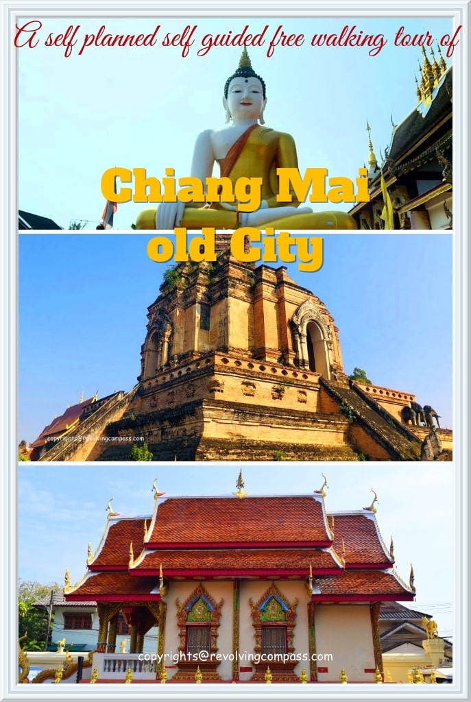 Self guided self planned free walking tour of Chiang Mai Old City | Chiang Mai Old City Temple Tour | Main temples of Chiang Mai | Chiang Mai free walking tour with map