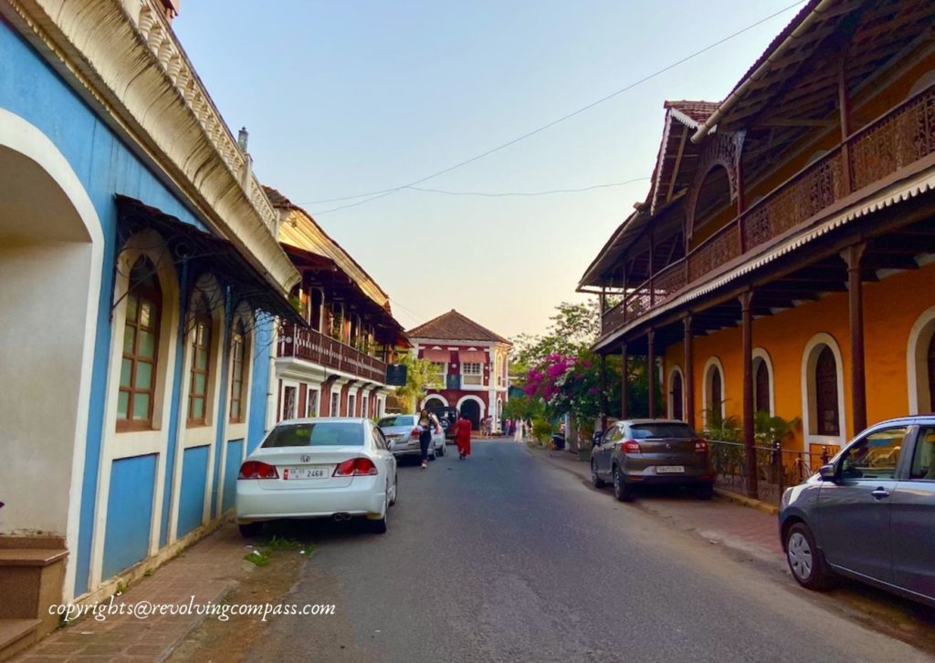 A random street at Fontainhas Goa | Self Guided Walking Tour of Fontainhas