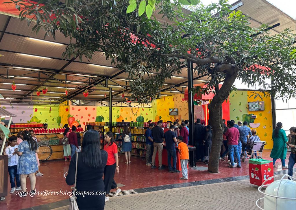 Unique things to do in Mahabaleshwar - shopping at Mapro Garden
