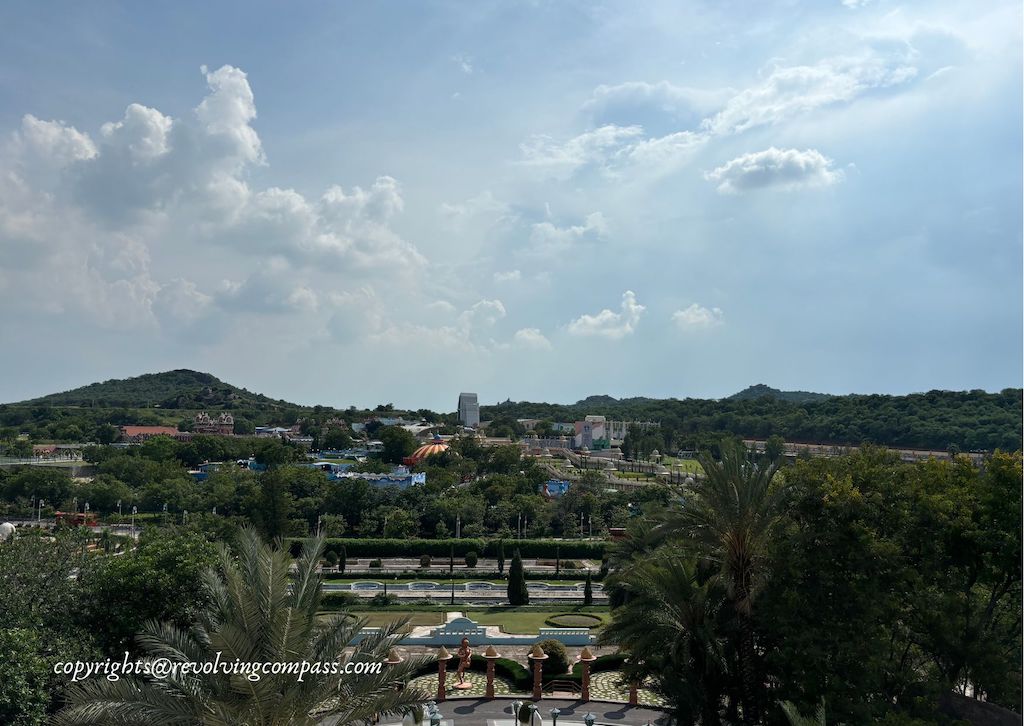 A birds eye view of Ramoji Film City Hyderabad