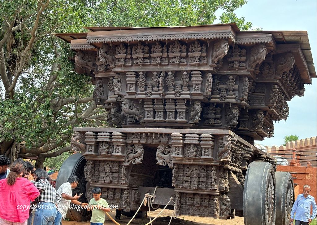 The chariot used in the movie Bahubali at Ramoji Film City Hyderabad