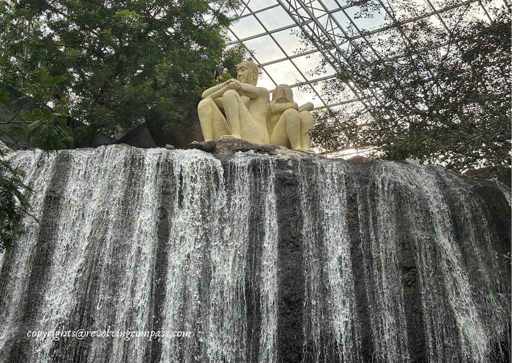 Artificial waterfall at Ramoji Film City Eco Zone