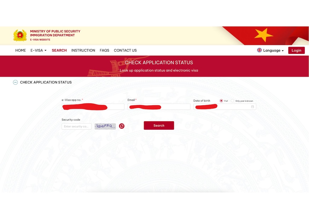 obtaining Vietnam e-Visa 1